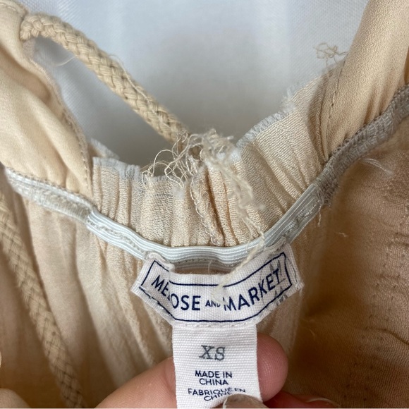 Vintage Melrose & Market Distressed Cream Mini Dress - Picture 4 of 6